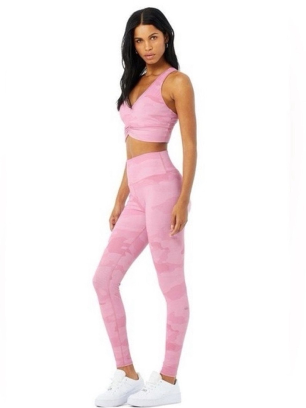 ALO Yoga Pink Camouflage High-Waist Leggings